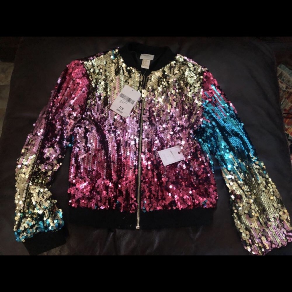 Girls jacket sequins